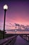 Pier on the Satilla River at Dusk in South East Georgia.