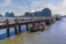 A pier on the settlement built on stilts of Ko Panyi in Phang Nga Bay, Thailand