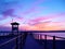 pier in sunset