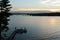 Pier Sunset on East Gull Lake