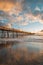 The pier at sunset, in Imperial Beach, near San Diego, California