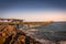 Pier of Swakopmund at sunset, Swakopmund, Namibia.