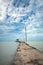 Pier in tropical water, travel