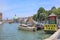 Pier of water taxi in Venice