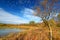 Pierce Lake Evening Sunlight Illinois