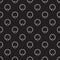 Piercing vector seamless pattern made with captive ring icons