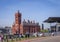 Pierhead and The Senedd at Cardiff Bay in a sunny day.