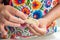 Pierogi preparation filling dough