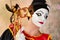 Pierrot with Venice mask