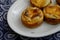 Pies with cheese and tuna fish