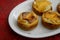 Pies with cheese and tuna fish