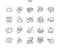 Pies and Pasties Well-crafted Pixel Perfect Vector Thin Line Icons 30 2x Grid for Web Graphics and Apps.