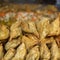 Pies samosas, street food in Kathmandu