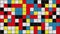 Piet Mondrian inspired background squares random changing