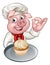 Pig Chef Baker Cartoon Character