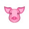 Pig head illustration livestock, pork beef animal