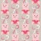 Pig with heart seamless pattern