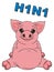 Pig and numbers h1n1