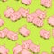 Pig pattern seamless. Pigs background. Farm animal ornament. Vector illustration