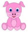 Pig pink piglet pork animal cute drawing cartoon