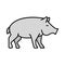 Pig VIsolated Vector icon that can be easily modified or edited