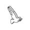 pigeon bird christianity isometric icon vector illustration