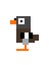 Pigeon block cube shape Pixel