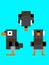 Pigeon blueprint block cube shape Pixel