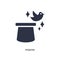 pigeon icon on white background. Simple element illustration from magic concept