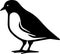 Pigeon Logo Monochrome Design Style