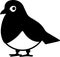 Pigeon Logo Monochrome Design Style
