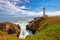 Pigeon Point Lighthouse, Pacific coastline in California