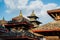 Pigeons Covering the Roofs of Ancient Temples in Kathmandu