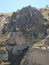 Pigeons houses in the natural park of Goreme in Capadoccia in Turkey.