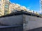 Pigeons line roof of Atelier Brancusi near Centre Pompidou, Paris, France