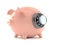 Piggy bank with combination lock