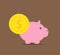 Piggy bank concept for safe investment, finance for protection
