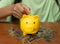 A piggy bank is a device that keeps money or savings in a safe place. And help accumulate money for various purposes such as