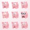 Piggy bank emotions