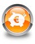 Piggy bank euro sign icon glossy orange round button