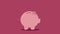 Piggy Bank. Money coin enter inside piggy bank