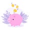 Piggy bank pig, finance, business, money taxes, savings