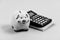 Piggy bank pink pig and calculator. Business administration. Calculate profit. Finance manager wanted. Trading exchange