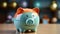 Piggy bank savings bring financial success and prosperity generated by AI
