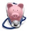 Piggy Bank with Stethoscope