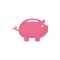 piggy bank vector icon design. piggy bank symbol design illustration