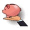 Piggy saving icon