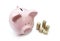 Piggybank and coins