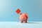 Piggybank at Crossroads: Financial Decisions and Savings AI Generated