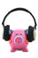 Piggybank with headphone